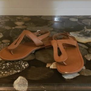 Brown soda sandals
